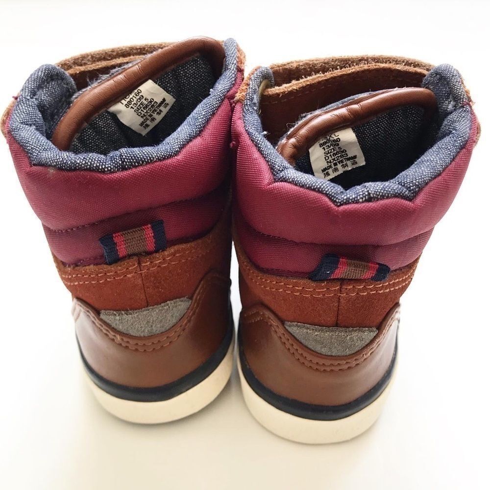NEXT brown suede hi-top shoes EUC size 5 - Picture 6 of 6